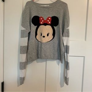 Disney Women’s Minnie Mouse Long Sleeve Sweater - XS